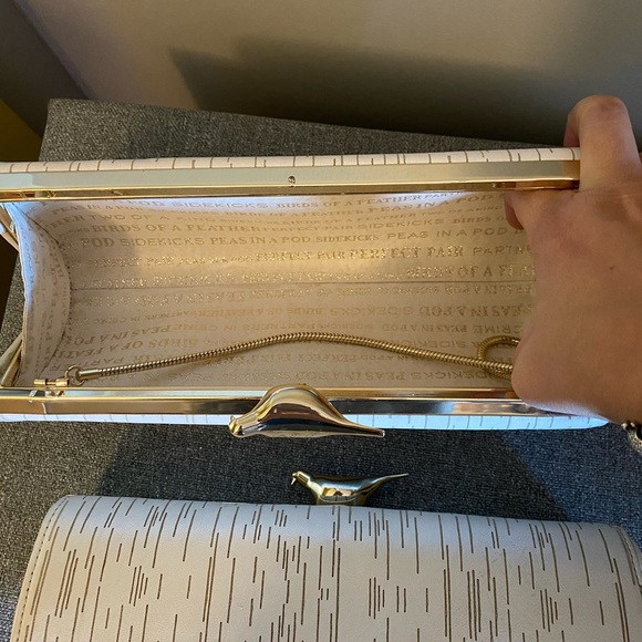 Kate Spade Wedding Belles Mr & Mrs Log Clutch - Picture 3 of 4